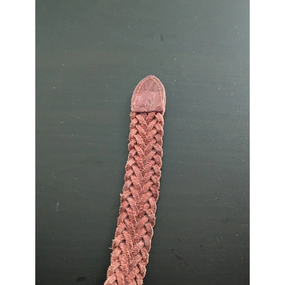 Surrey Split Cowhide Woven Leather Belt‎ Dress Belt Brown Large (47